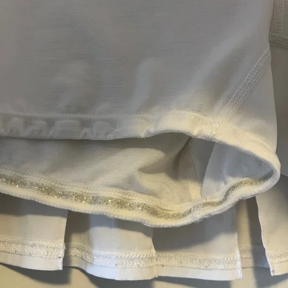 Lululemon Run: Pace Setter Skirt White Size 6 Regular First Edition - Picture 6 of 12